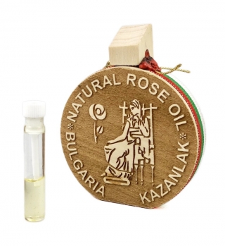 Rose oil in original wooden container 25g