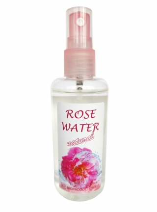 Rose water spray 120g - 100% pure natural product produced by distillation of Rosa Damascena. 
