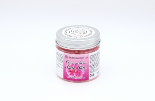 Scented bath salt with oil bearing rose blossom in cellophane Rose/ Lavander 100g